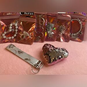 Bundle bag of silver tone costume jewelry women’s/girls jewelry.